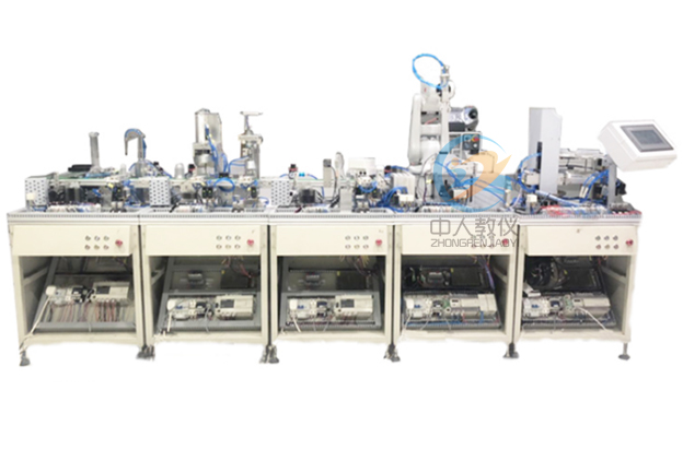 电机一体化综合实训查核装备,智能建造流水线尝试台