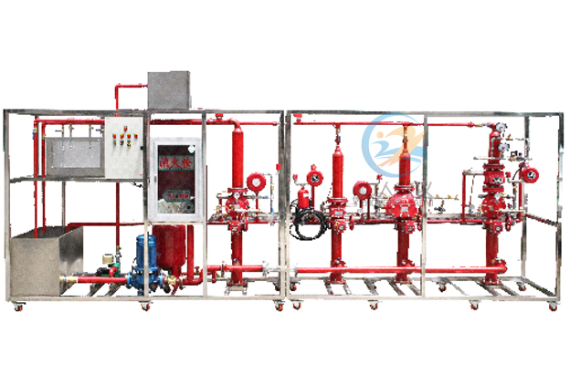 预感化喷淋灭火实训装配,修建消防体系演示体系
