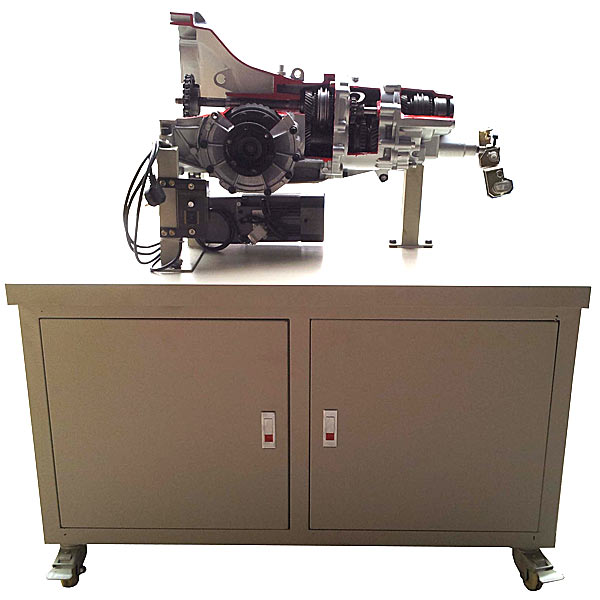 手动变速器剖解运转尝试台(图1) 手动变速器剖解运转尝试台,中型齿轮传动综合尝试装配